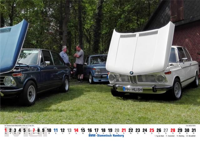 Bild: BMW-Stammtisch Hamburg / Kalender 2017